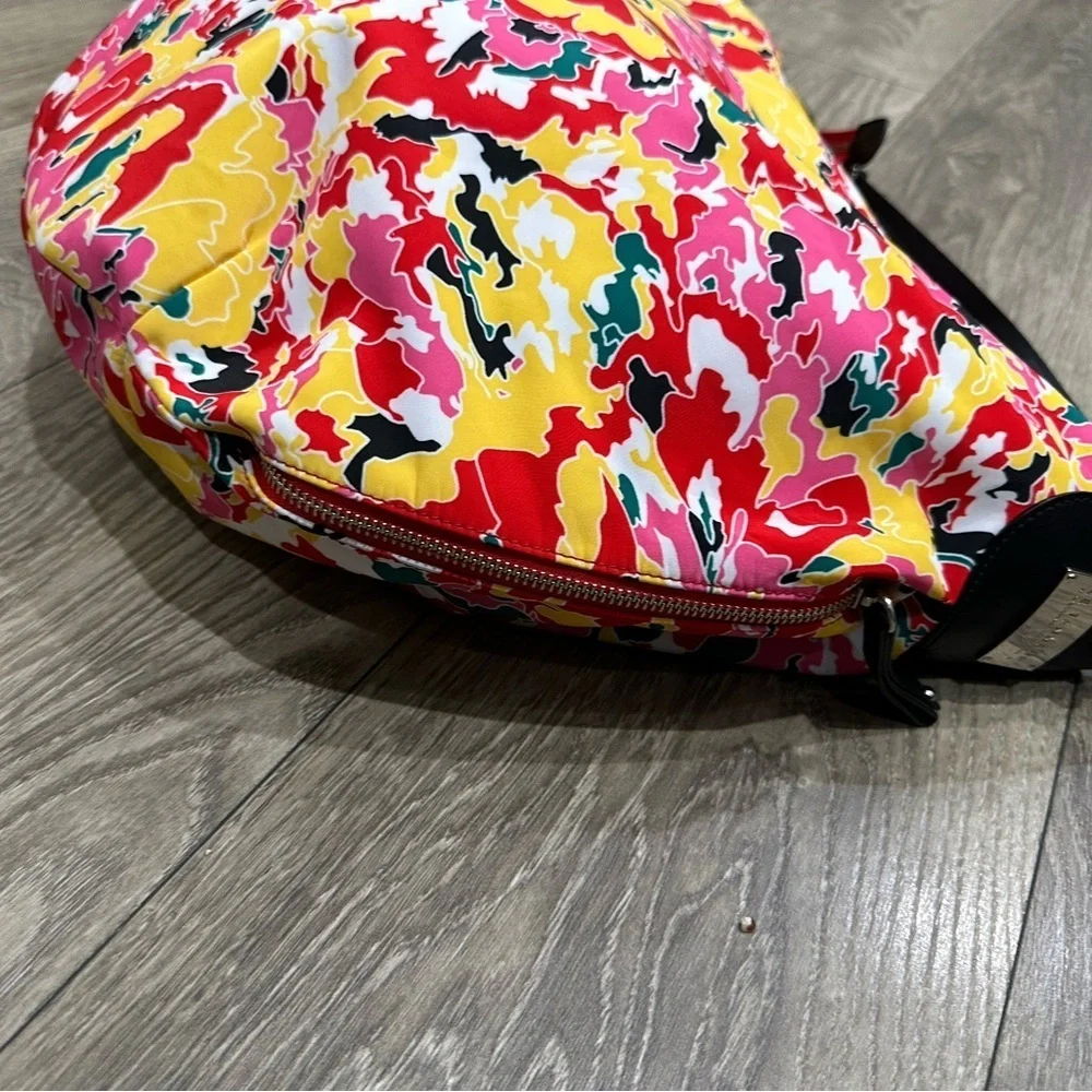 🌸💐Le Tennaur Colorful Bouquet Print Hobo Purse -🌸💐